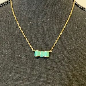 Kate Spade Turquoise Bow Necklace
